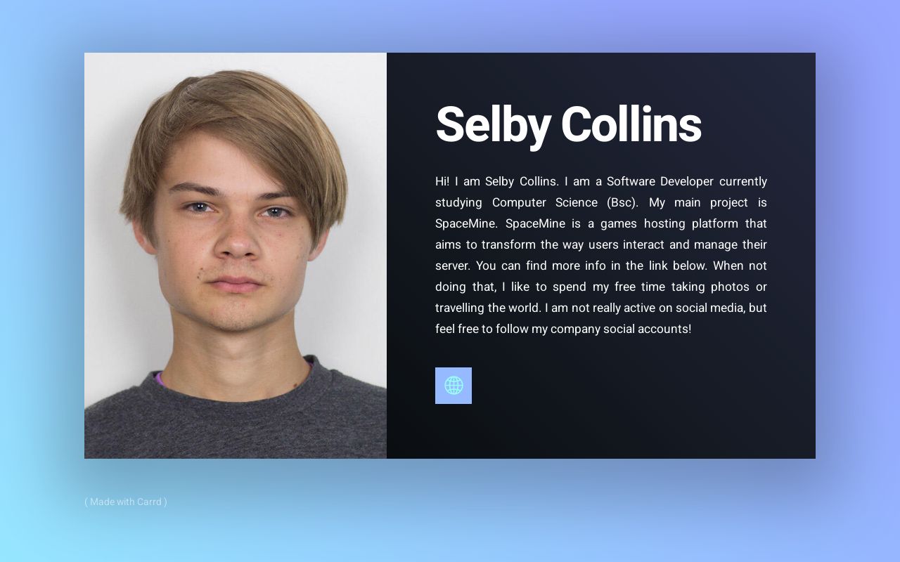 Carrd profile picture for @selby